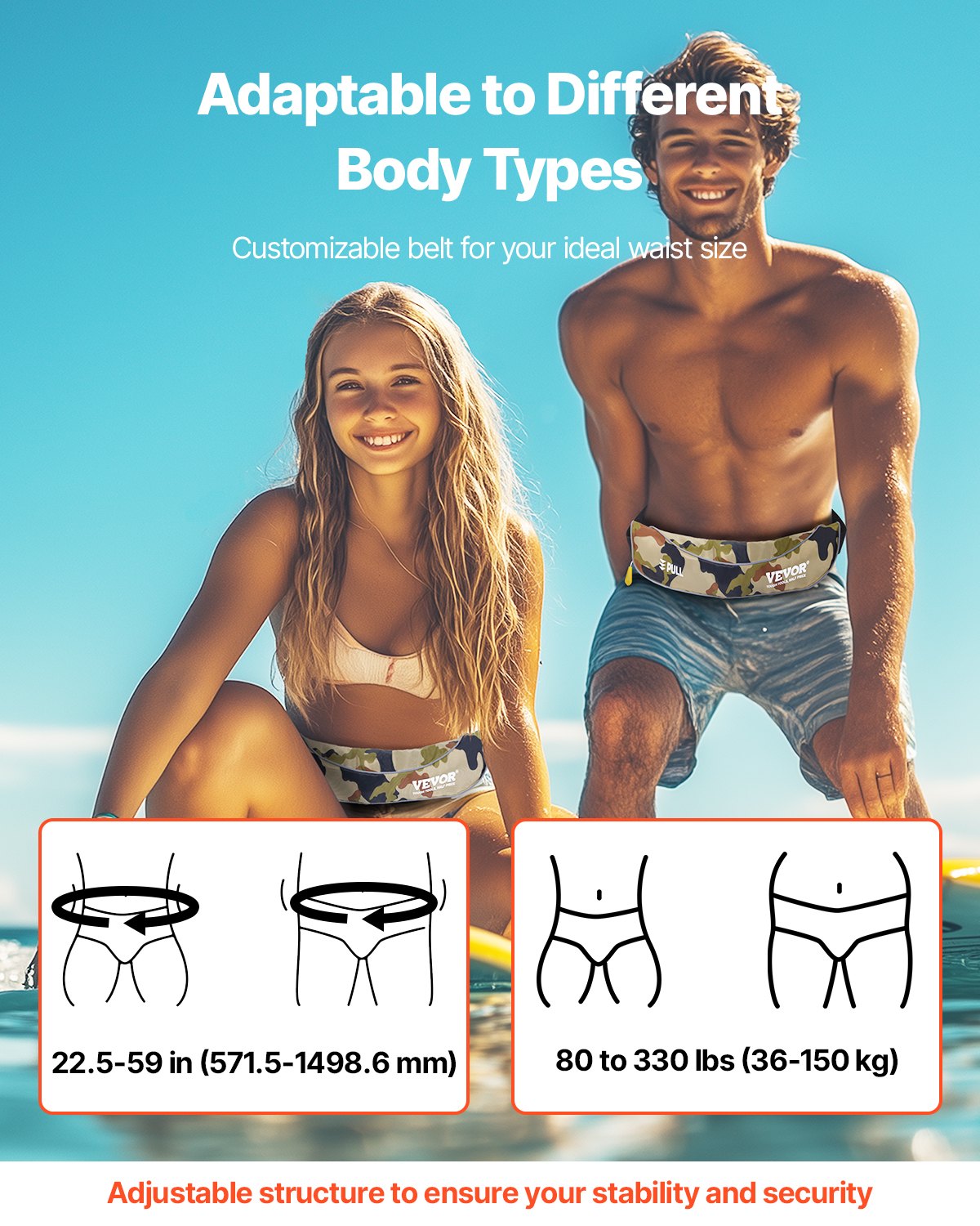 Manual Inflatable Belt Pack For Adults PFD Green CO2 Cylinder Not Included