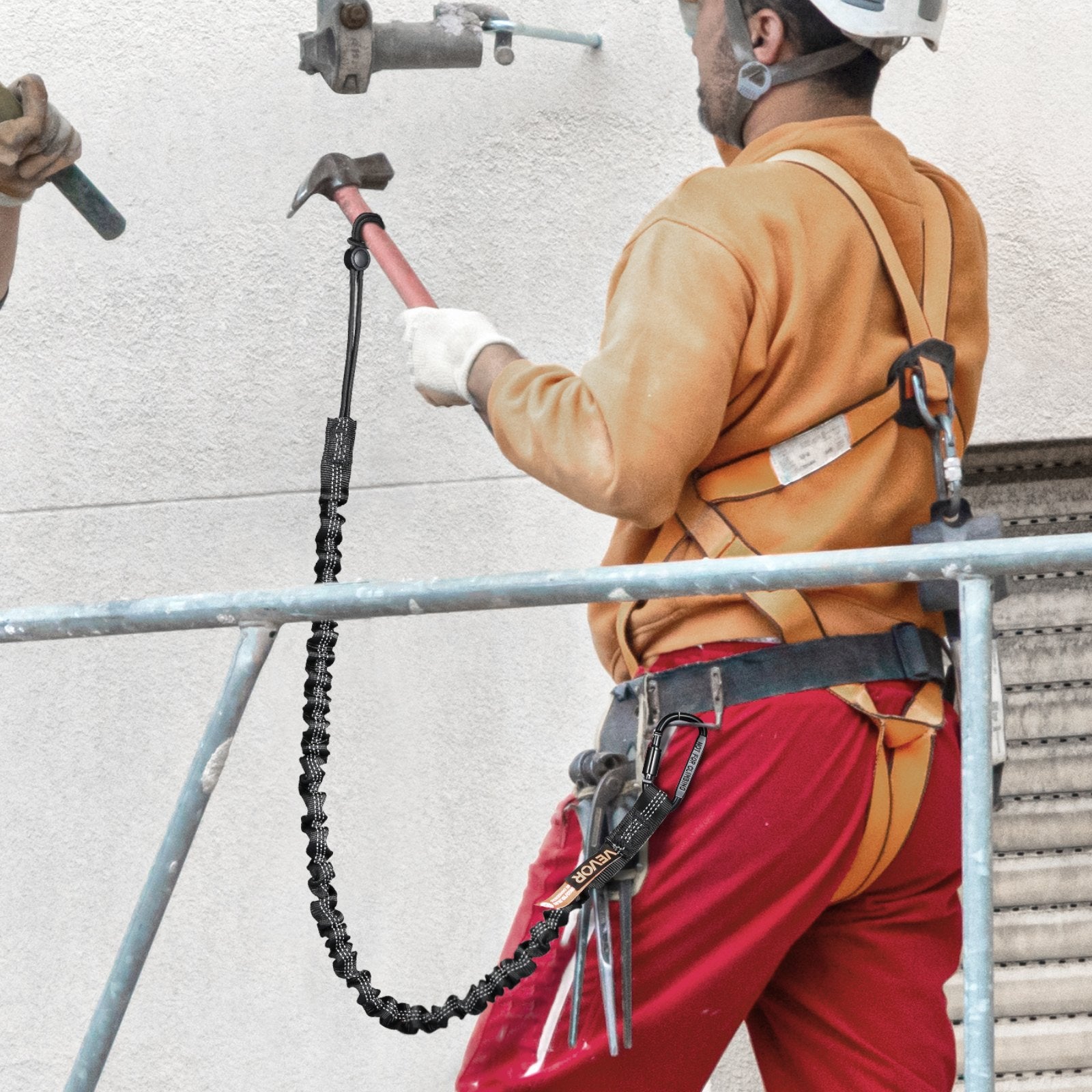 5 Pack Tool Lanyard Fall Protection Tools Leash With Screw Lock Carabiner