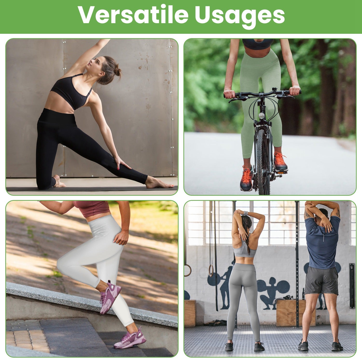 4 Sizes-5 Colors Option -- 1Pc Women's High Waist Workout Leggings Tummy Control Compression Yoga Tight Pants Gym Pants Athletic Running Leggings With 25In Inseam No Front Seam